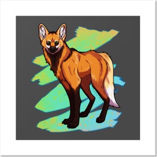 Maned Wolf Posters and Art